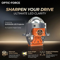 VAHID 3.0 pouces, phare de voiture à LED, lentille de projecteur Bi-LED, taille mini, 6000K, H4, feux de voiture à LED, phares de voiture, lentilles Biled