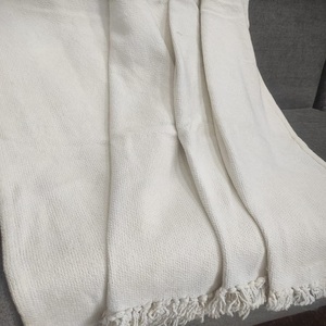 Couverture en coton de luxe Textiles de maison doux et confortables Matériau écologique chaud et durable avec motif de texture - Product Image 5