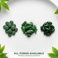 Capsules de Spiruline 500mg, Algues Vertes Biologiques, Superaliment, Soutien Immunitaire, Végétalien, Sans OGM, Sans Gluten, Complément Alimentaire, OEM ODM