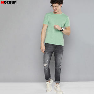 Custom <b>Mens</b> Oversized <b>Long</b> <b>Sleeve</b> <b>T</b> <b>Shirt</b> Round O-Neck Solid Color OEM Heavyweight Cotton Athletic Wear <b>T</b> <b>Shirt</b> - Product Image 4