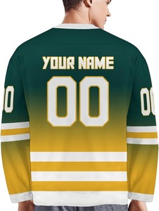 Camisetas personalizadas de hockey sobre hielo OEM, venta al por mayor de calidad profesional, tela sublimada de poliéster duradero, ropa de equipo personalizada de secado rápido - Product Image 6