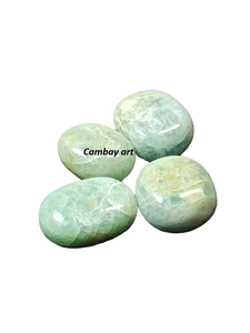 Vente chaude aigue-marine Palmstone couleur naturelle Crystal Gemstone pour l'exportation de l'Inde aigue-marine Palmstone - Product Image 2