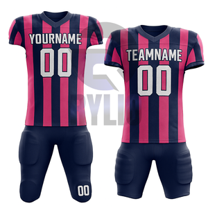 Conjunto de uniforme de fútbol americano personalizado para hombres, camiseta y pantalones de equipo juvenil, bordado de sarga, ropa deportiva transpirable de secado rápido - Product Image 5