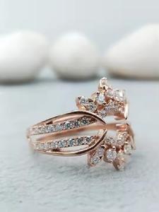 925 Sterling Silver 100% Satisfaction Unique Solitaire Forme VVS Moissanite Or 14k/ 18k Bague de Fiançailles De Mariage À La Mode - Product Image 5