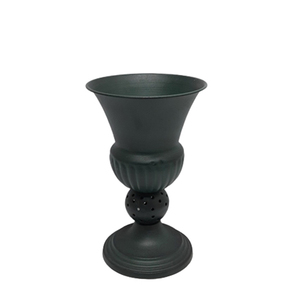 Home Decorative Set of 4 Iron Flower <b>Vase</b> Green Wood Texture Colour Modern Style Flower Pot for Christmas Decoration - Product Image 5