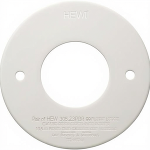 Par de rosetones de palanca de plástico HEWI 305.23PBR 99, espesor de escutecón redondo de 10.5 mm para puertas y ventanas - Product Image 3