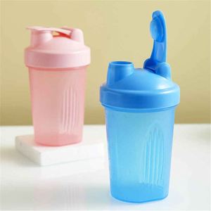 Shaker à protéines en plastique Jupeng 401-500ml avec couvercle à charnière, réutilisable, étanche, pour la salle de sport, les voyages en plein air - Product Image 2