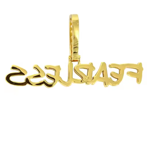 จี้ตัวอักษรไอซ์ฮิปฮอปแร็ปเปอร์ทำจากวัสดุทอง10K/14K ตามสั่ง - Product Image 3