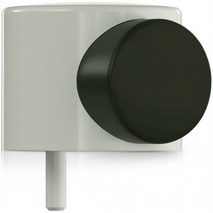 HEWI Pare-vent de sol en plastique blanc pur 615 99 52mm avec butée de porte de 42,5mm de hauteur et fixation par cheville - Product Image 3