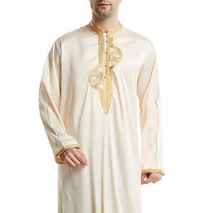 Thobe Jubba pour hommes multicolores de style arabe, livraison en ligne, nouvelle arrivée, service OEM, faible MOQ, qualité supérieure, modèles de Kurta pour hommes - Product Image 6