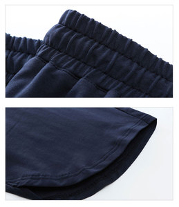 Shorts de jogging décontractés personnalisés en gros, motif dessin animé, 100 % coton toile, avec poches, taille mi-haute, cordon de serrage, ourlet retroussé, séchage rapide - Product Image 4