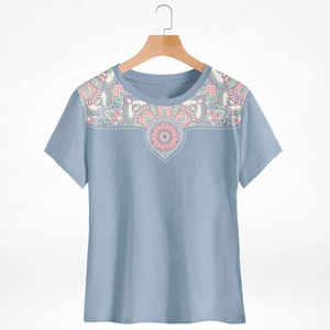 Camiseta de Mujer con Estampado por Sublimación, Secado Rápido, Antiarrugas, Transpirable, Protección UV, Duradera, Antibacteriana, Antipilling, Poliéster - Product Image 1