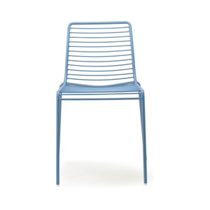 Stackable Outdoor <b>Chair</b> Galvanized Painted Steel Frame with Optional Cotton Cushion for Restaurant Cafe Terrace - Product Image 6