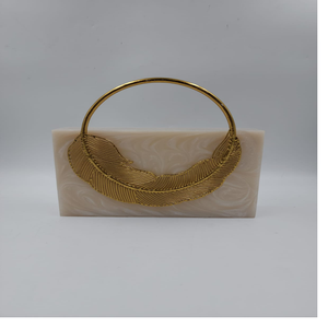 กระเป๋าเรซินทองมือทำจากทองเหลืองด้ามจับใหญ่เหมาะสำหรับการขายต่อตามร้านเครื่องประดับแฟชั่น - Product Image 5