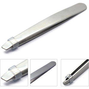 Pinces à épiler de qualité supérieure à pointe inclinée, finition Dall, en acier inoxydable, pour l'épilation et le rasage des poils, pour la beauté - Product Image 6