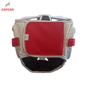 อุปกรณ์ป้องกันศีรษะสำหรับชกมวย ทำจากหนังความหนาแน่นสูง ดีไซน์ปลอดภัย สายรัดแบบตะขอเกี่ยวปรับได้ บุนุ่ม สีปรับแต่งได้ ระบายอากาศได้ดี - Product Image 3