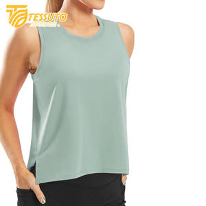 Woman Workout Wear Sport Yoga Tank <b>Top</b> for Gym High Quality Custom Printed Tank <b>Tops</b> for Women Thick Strap Gym Women's Tank <b>Tops</b> - Product Image 2