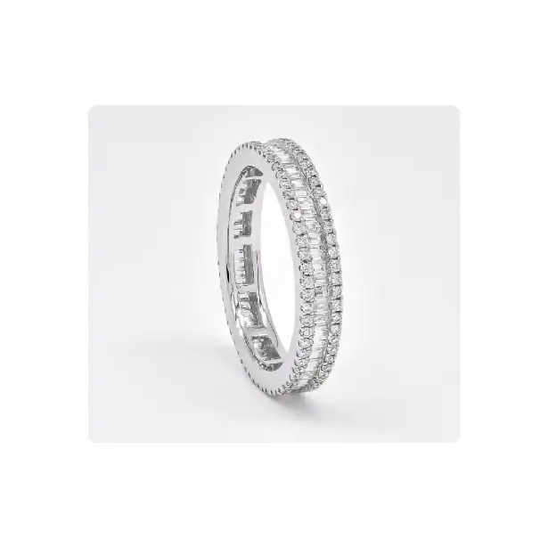Cincin pertunangan wanita 10K/14K/18K emas putih dengan Moissanite berlian janji emas kuning perhiasan cincin untuk wanita