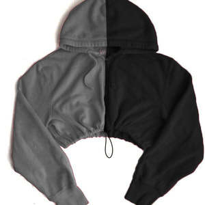 Sweat-shirt à capuche pour femme, personnalisable, en gros, matière flexible, impression personnalisée de haute qualité, logo personnalisé, sweat-shirt à capuche zippé court pour femme - Product Image 1