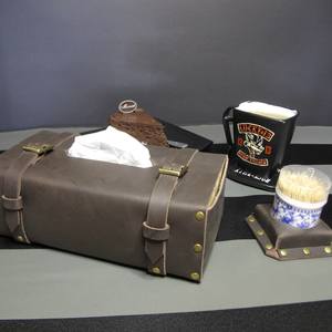 Handmade Leather Napkin Holder Western Dining Room Decor <b>Desk</b> Leather Housewarming Handmade <b>Gift</b> For The Home LBTC-0057 - Product Image 2