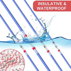500 Piezas de Conectores de Cable Termocontraíbles de Aluminio Impermeables, Terminales de Empalme de Cables, Crimpado de Latón Plateado para Automoción - Product Image 4