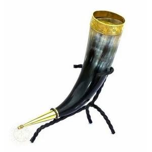Regalo vikingo beber cuerno hecho a mano calidad natural artesanías Navidad para el hogar y la Oficina - Product Image 4