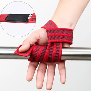 Sangles de musculation en coton pour la salle de sport, gants de musculation, sangles de poignet, équipement d'assistance pour la paume de la main pour tirer la barre - Product Image 1