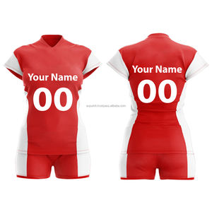 Süblimasyon voleybol özel baskılı logo üniforma spor % 100% polyester çabuk kuruyan voleybol forması - Product Image 4