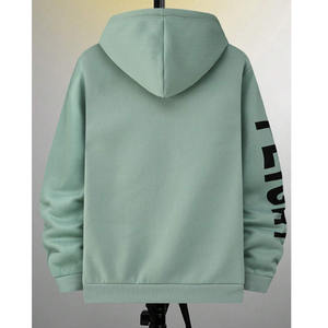 เสื้อฮู้ดผ้าฟลีซสำหรับผู้ชายเสื้อมีฮู้ดแบบสวมศีรษะระบายอากาศได้ดี380ออกแบบได้ตามต้องการ - Product Image 2