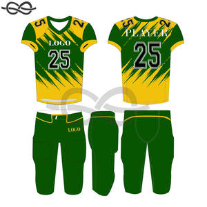 Vêtements de sport, uniforme de football américain, coupe ajustée, séchage rapide, imprimé, respirant, vêtements d'équipe personnalisés - Product Image 1