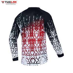 Lo último en ropa de secado rápido para motocicletas y carreras de autos, camiseta de Motocross personalizada al por mayor de Pakistán - Product Image 2