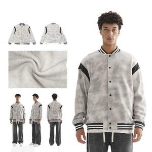Hot Selling High Quality Men's Street Style Bomber Varsity <b>Jacket</b> Casual Coat with Buttons Canvas <b>Festival</b> Baseball <b>Jacket</b> - Product Image 4