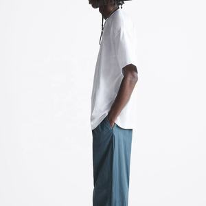 Camisetas de gran tamaño para hombre de alta calidad, camiseta informal de gran tamaño para hombre, camisetas con estampado de logotipo personalizado, impresión Digital blanca y serigrafía - Product Image 3