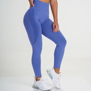 Elastic Waist Gym Yoga Leggings <b>Pants</b> for Fitness Ladies Gym Workout Leggings compression yoga leggings OEM customized - Product Image 4