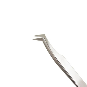 Las mejores pinzas profesionales para extensión de pestañas, puntas planas y de volumen de acero inoxidable, agarre perfecto en la herramienta de belleza de pestañas - Product Image 2