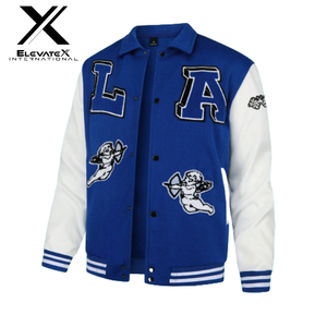 Chaqueta universitaria de béisbol con letras de diseño único de alta calidad para hombre, estilo personalizado, bordado de chenilla universitaria, tela personalizada nueva - Product Image 6