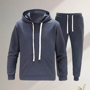 Big and Tall Tracksuit for Men 2 Pieces,Fleece Hooded Outfit,Casual Sweatsuit Set Jogger Suit <b>Outdoor</b> <b>Sportswear</b> Black L - Product Image 5