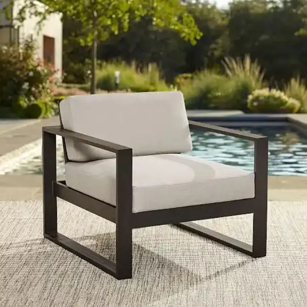 Wholesale Modern Black Metal Chair Luxury Patio Furniture Sofa For Living Home