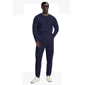 Ensemble de survêtements d'hiver 2 pièces tissés et respirants pour hommes de grande taille Sweat-shirt à manches longues Jogging Pantalon de survêtement Survêtements Tenues - Product Image 5