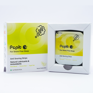 Tiras Orales Popit Anti-Ronquidos con Menta y Aceites Naturales, Tiras de Soporte Respiratorio Nocturno de Disolución Rápida - Product Image 2