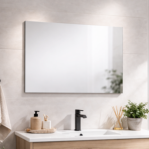 Miroir mural minimaliste sans cadre en verre poli 60x80, installation réversible, épaisseur 6,0 mm - Product Image 1