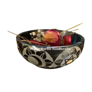 Cuenco de tallado de esteatita de todo tipo, el mejor mayorista indio, con forma redonda, uso para el hogar y el hotel, herramientas de cocina, artículo de colección - Product Image 6