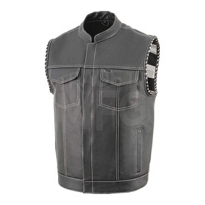 Chaleco de Invierno para Hombre, de Cuero Genuino, Impermeable, con Cuello Mao, de Alta Calidad, Personalizado, Nuevo - Product Image 1