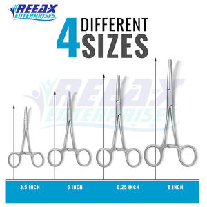 ชุดคีมจับเลือดสแตนเลสแบบตรงและโค้งของบริษัท REEAX ใช้ซ้ำได้ พร้อมโลโก้สั่งทำพิเศษ สำหรับการผ่าตัด - Product Image 6