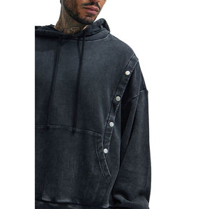 Sudadera con Capucha de Alta Calidad, Personalizada, de Manga Larga, Estilo Holgado, de Felpa, de Algodón, con Estampado Digital Colorido - Product Image 3