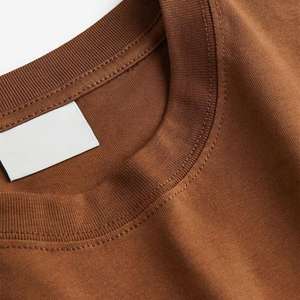 Camiseta de manga corta informal para hombre personalizable más vendida 100% algodón de secado rápido transpirable diseño de cuello redondo 200 gramos sólido - Product Image 5