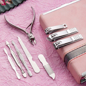 Ensemble de manucure et pédicure avec ciseaux de soin des ongles à manche en acier, ensemble d'outils de manucure et pédicure - Product Image 4