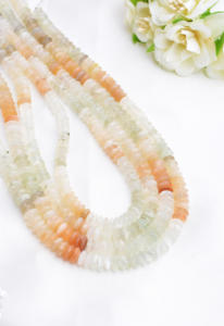 Cuentas Facetadas de Piedra Lunar Multicolor, 1 Hilo de Cuentas de Piedras Preciosas Naturales para la Elaboración de Joyería Fina - Product Image 2