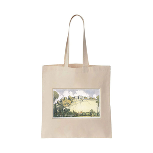 Bolso de mano verde abstracto reciclable bohemio de algodón hecho a mano ligero bordado personalizado sostenible - Product Image 6