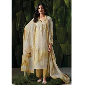 Mode moderne avant Georgette Salwar Kameez Unique hiver été fête porter coton Kota imprimé brodé indien pakistanais - Product Image 1